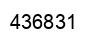 Number 436831 black image