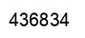 Number 436834 black image