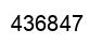 Número 436847 imagen negro