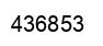 Número 436853 imagen negro