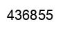 Number 436855 black image