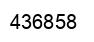 Number 436858 black image