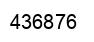 Number 436876 black image
