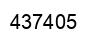 Number 437405 black image