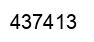 Number 437413 black image