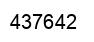 Number 437642 black image