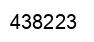 Number 438223 black image