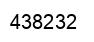 Number 438232 black image