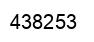 Number 438253 black image