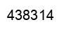 Number 438314 black image