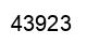 Número 43923 imagen negro