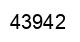 Number 43942 black image