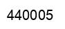 Number 440005 black image