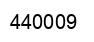 Number 440009 black image