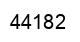 Number 44182 black image