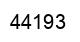 Number 44193 black image