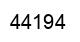 Number 44194 black image
