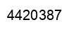 Number 4420387 black image