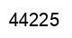 Number 44225 black image