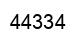 Number 44334 black image