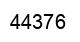 Number 44376 black image