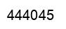 Number 444045 black image