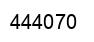 Number 444070 black image