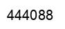 Number 444088 black image