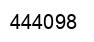 Número 444098 imagen negro