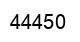 Number 44450 black image