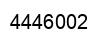 Number 4446002 black image