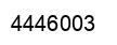 Number 4446003 black image