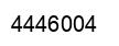 Number 4446004 black image