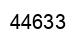 Número 44633 imagen negro