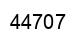 Number 44707 black image