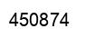 Number 450874 black image