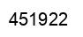 Number 451922 black image