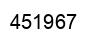 Number 451967 black image