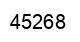 Number 45268 black image