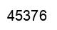 Number 45376 black image