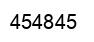 Number 454845 black image