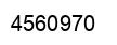 Number 4560970 black image