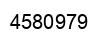 Number 4580979 black image