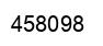 Number 458098 black image