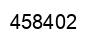Number 458402 black image