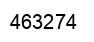 Number 463274 black image