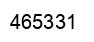Number 465331 black image