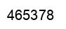 Number 465378 black image