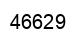 Number 46629 black image