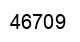 Number 46709 black image